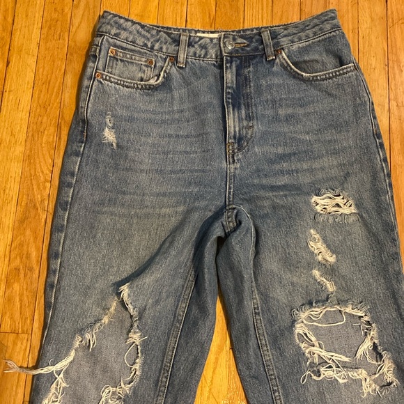 Topshop MOM ripped denim jeans - Picture 2 of 10